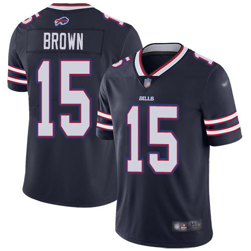 Men Buffalo Bills #15 John Brown Limited Navy Blue Inverted Legend NFL Jersey